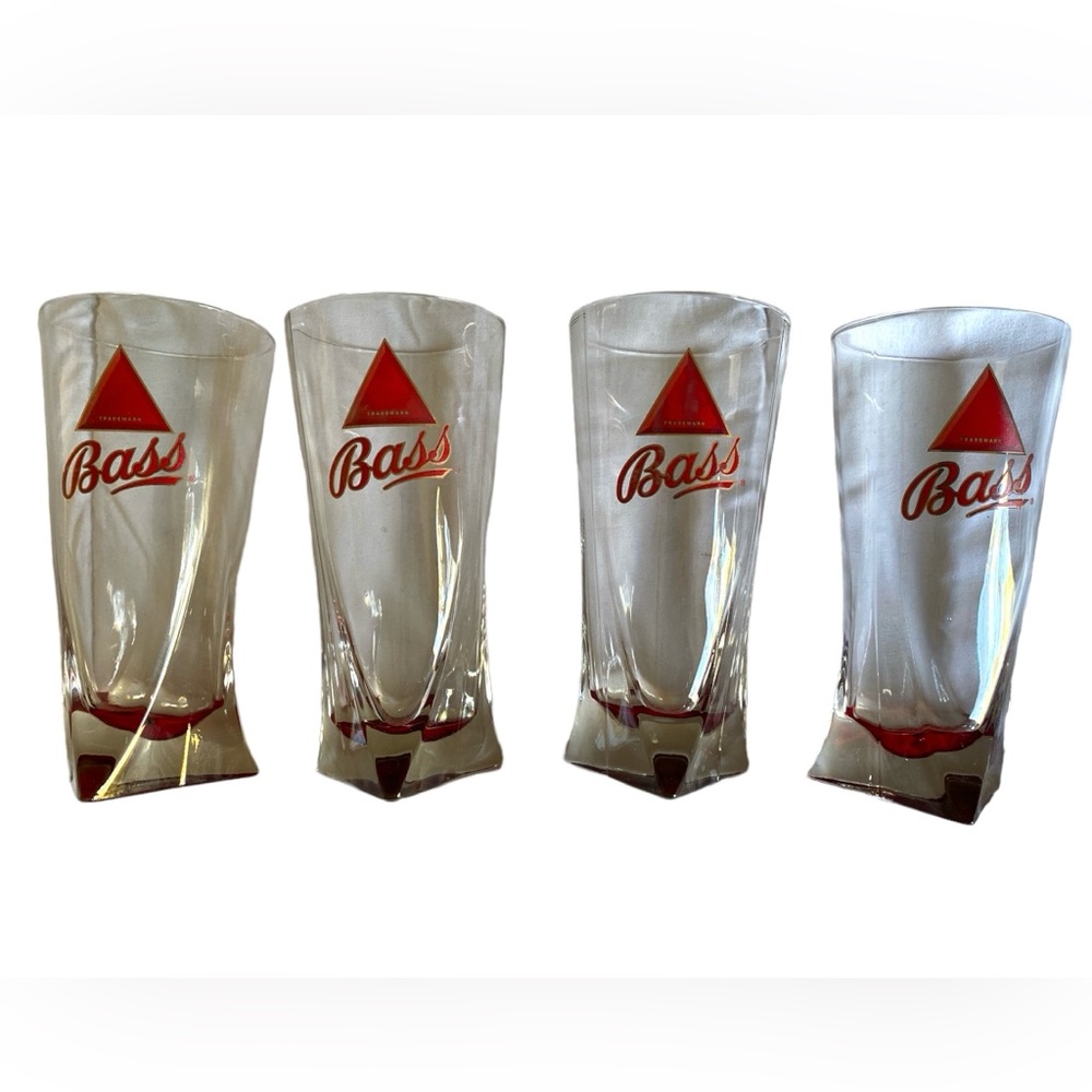 Vintage Bass Trademark Beer Glasses